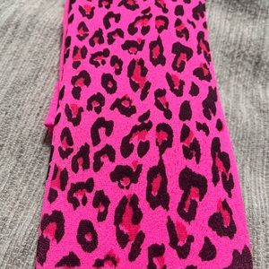 Pink Leopard Print Tights